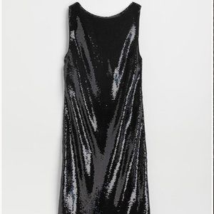 Black Sequined Dress